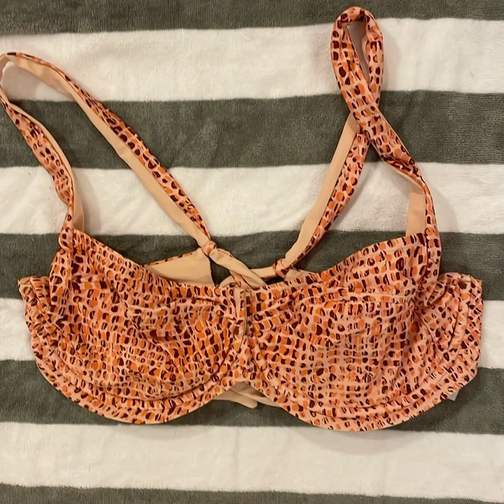 l*space Camellia Underwire Bikini Swim Top‎ in Wild Bunch XL $114